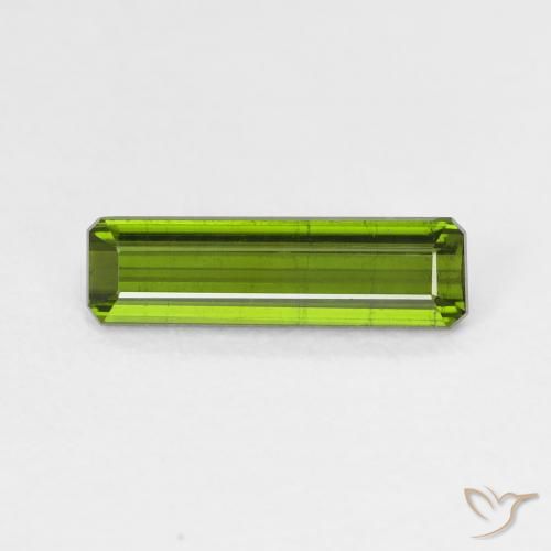 1.33ct Naturel Forêt verte Tourmaline, Taille émeraude, VVS-VS