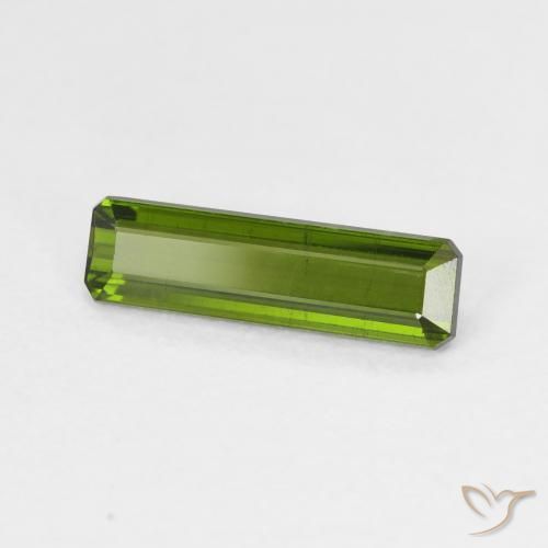 Tourmaline Forêt verte naturelle Octogone / coupe Émeraude, 1.33 ct, VVS-VS
