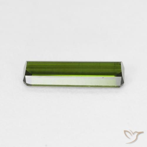Tourmaline Forêt verte naturelle Octogone / coupe Émeraude, 1.33 ct, VVS-VS