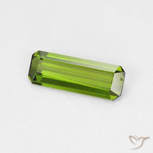 Tourmaline Forêt verte naturelle Octogone / coupe Émeraude, 0.67 ct, VVS