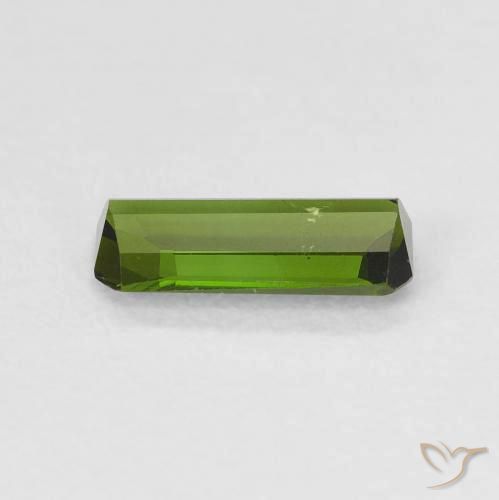 Tourmaline Vert moyen naturelle Octogone / coupe Émeraude, 0.69 ct, VS