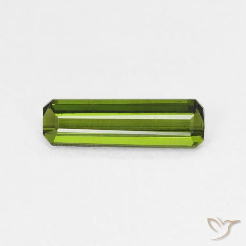 0.74ct Naturel Vert foncé Tourmaline, Taille émeraude, VVS-VS