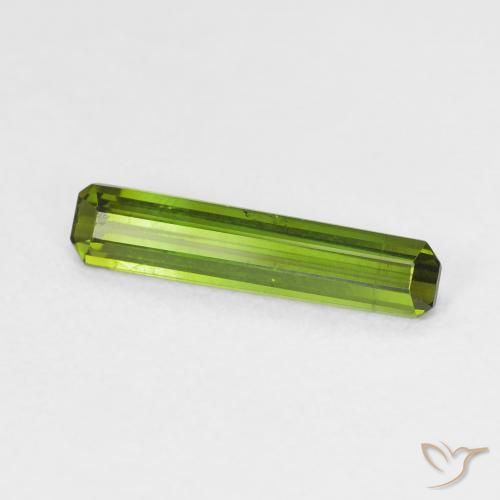 Tourmaline Vert moyen naturelle Octogone / coupe Émeraude, 0.85 ct, VVS-VS