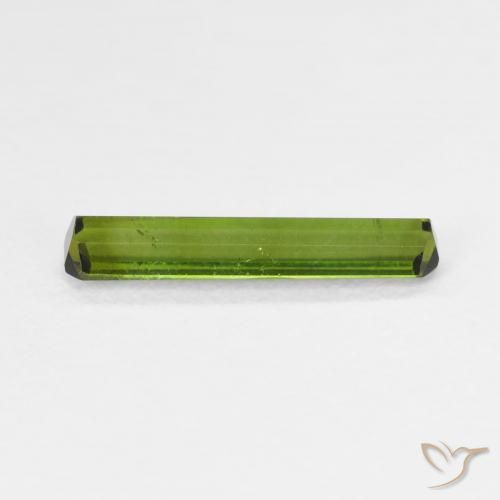 Tourmaline Vert moyen naturelle Octogone / coupe Émeraude, 0.85 ct, VVS-VS
