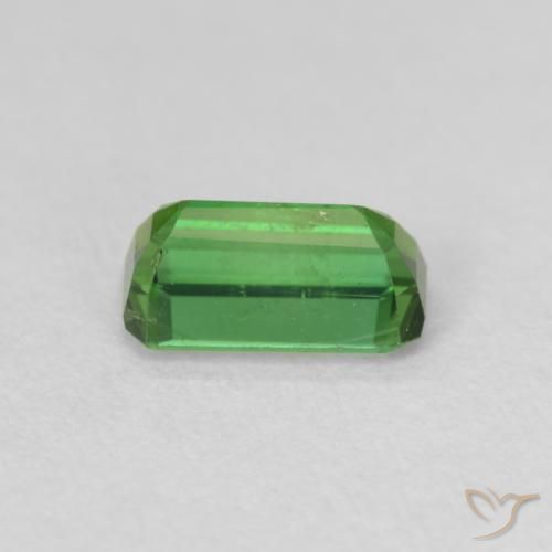 Tourmaline Vert brunâtre naturelle Octogone / coupe Émeraude, 0.78 ct, VS