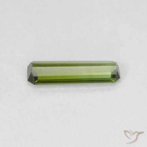 Tourmaline Vert moyen naturelle Octogone / coupe Émeraude, 0.69 ct, VS