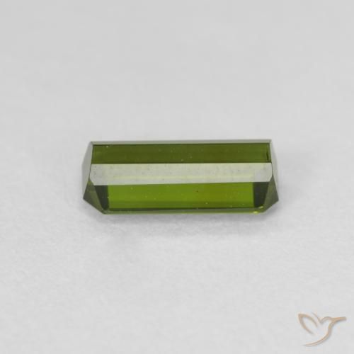 Tourmaline Forêt verte naturelle Octogone / coupe Émeraude, 0.84 ct, VS