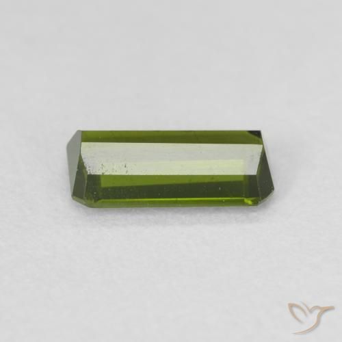 Tourmaline Forêt verte naturelle Octogone / coupe Émeraude, 0.72 ct, VS