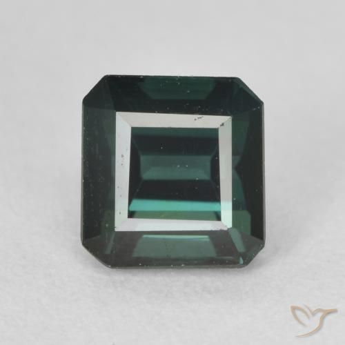 1.43ct Naturel Vert bleuâtre Tourmaline, Taille émeraude, VS