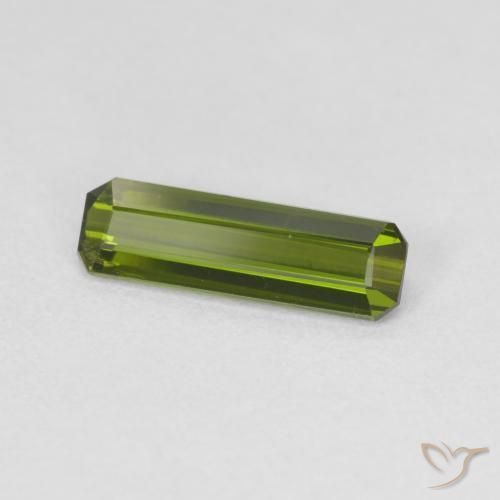 Tourmaline Forêt verte naturelle Octogone / coupe Émeraude, 1.04 ct, VS