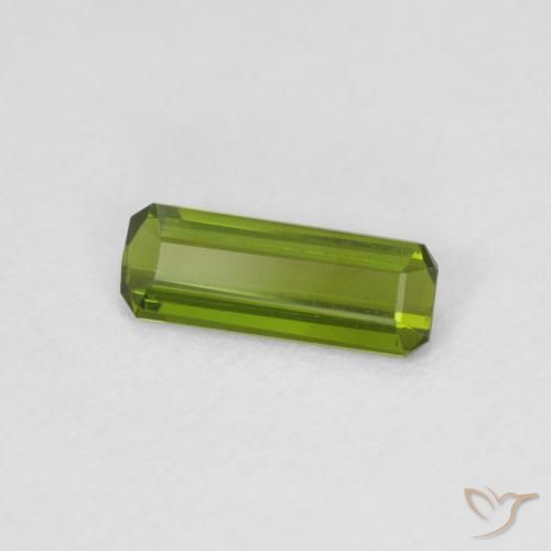 Tourmaline Vert moyen naturelle Octogone / coupe Émeraude, 0.59 ct, VVS
