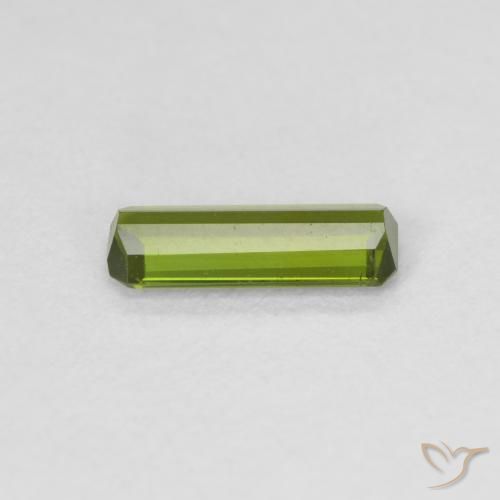 Tourmaline Vert moyen naturelle Octogone / coupe Émeraude, 0.59 ct, VVS