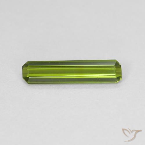 0.86ct Naturel Vert moyen Tourmaline, Taille émeraude, VVS-VS