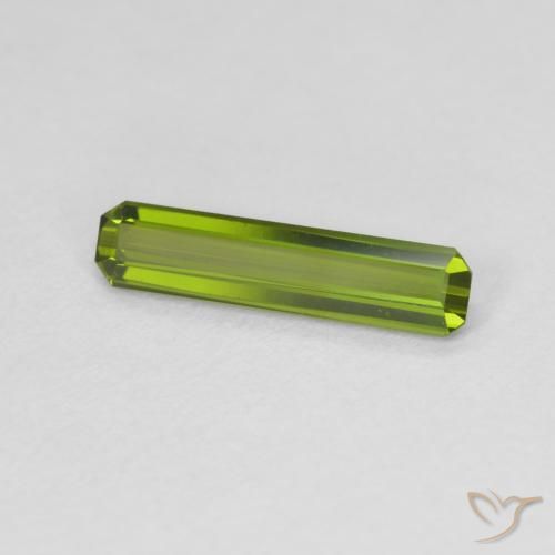 Tourmaline Vert moyen naturelle Octogone / coupe Émeraude, 0.86 ct, VVS-VS