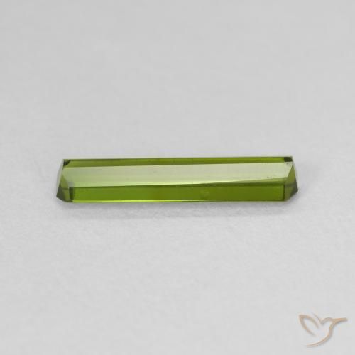 Tourmaline Vert moyen naturelle Octogone / coupe Émeraude, 0.86 ct, VVS-VS