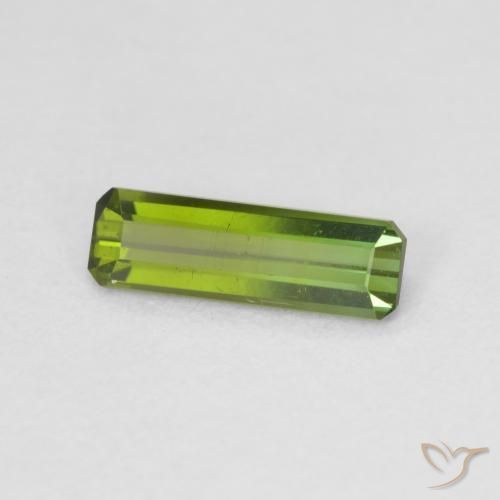 Tourmaline Forêt verte naturelle Octogone / coupe Émeraude, 0.73 ct, VVS