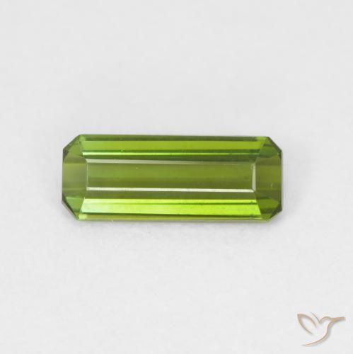 0.70ct Naturel Vert foncé Tourmaline, Taille émeraude, VVS