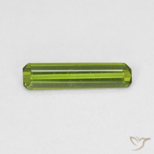 0.50ct Naturel Vert moyen Tourmaline, Taille émeraude, VVS