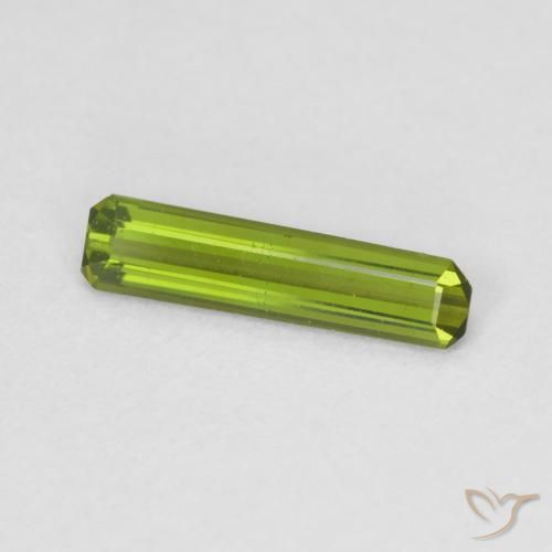 Tourmaline Vert moyen naturelle Octogone / coupe Émeraude, 0.50 ct, VVS