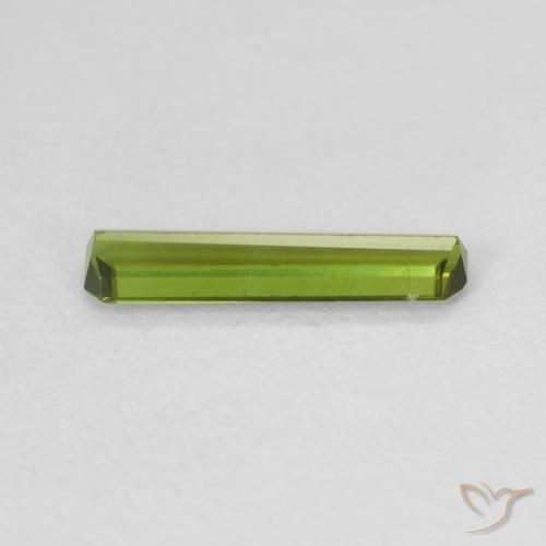 Tourmaline Vert moyen naturelle Octogone / coupe Émeraude, 0.50 ct, VVS
