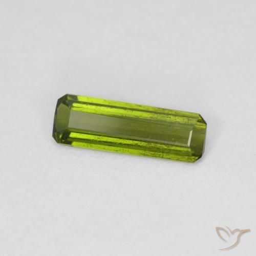 Tourmaline Vert moyen naturelle Octogone / coupe Émeraude, 0.75 ct, VS