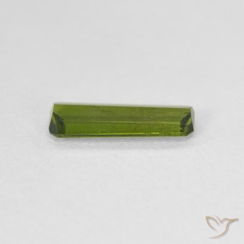Tourmaline Vert moyen naturelle Octogone / coupe Émeraude, 0.75 ct, VS