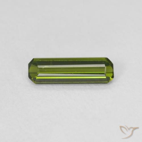 0.55ct Naturel Vert chaud Tourmaline, Octogone / coupe Émeraude, VVS-VS, Photo A