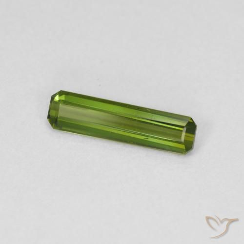 Tourmaline Forêt verte naturelle Octogone / coupe Émeraude, 0.69 ct, VVS-VS