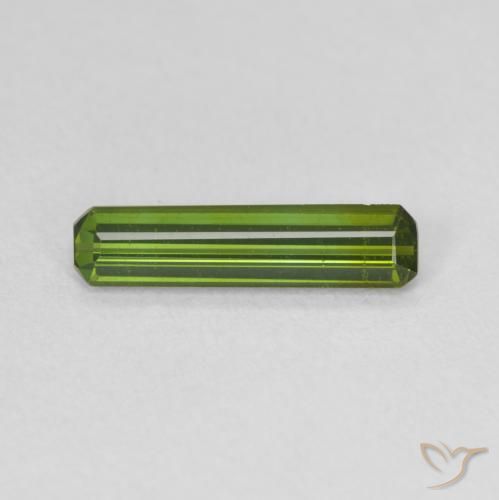 0.86ct Naturel Vert foncé Tourmaline, Taille émeraude, VVS-VS