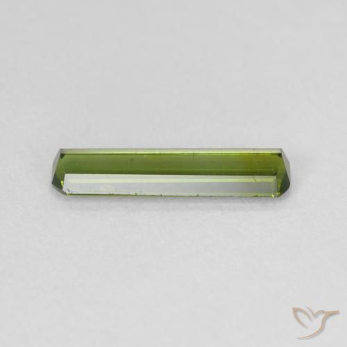 Tourmaline Vert foncé naturelle Octogone / coupe Émeraude, 0.86 ct, VVS-VS