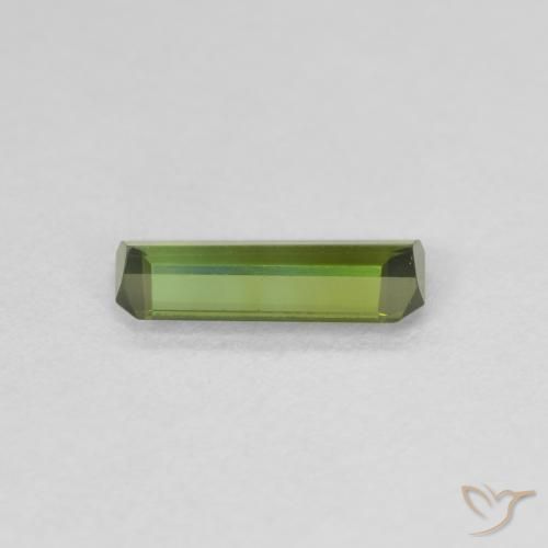 Tourmaline Vert moyen naturelle Octogone / coupe Émeraude, 0.70 ct, VVS