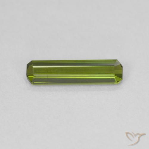 0.66ct Naturel Vert foncé Tourmaline, Taille émeraude, VVS