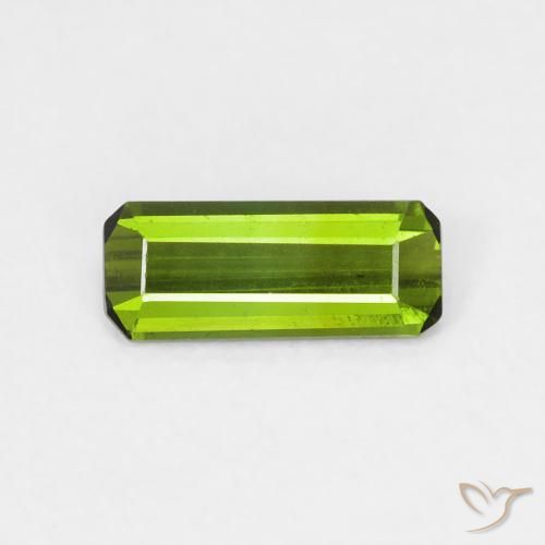 0.54ct Naturel Vert moyen Tourmaline, Taille émeraude, VVS
