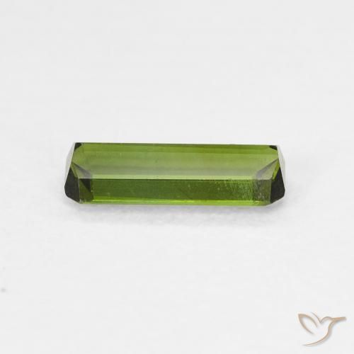 Tourmaline Vert moyen naturelle Octogone / coupe Émeraude, 0.54 ct, VVS
