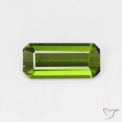 0.77ct Naturel Vert foncé Tourmaline, Taille émeraude, VVS