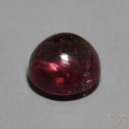 Tourmaline Rouge foncé naturelle Tour, 1.52 ct, Transparent