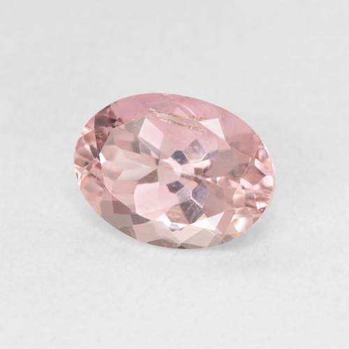Tourmaline Rose clair naturelle ovale, 1.44 ct, VS-SI