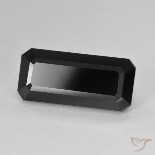 Tourmaline Schorl naturelle Octogone / coupe Émeraude, 7.00 ct, Opaque