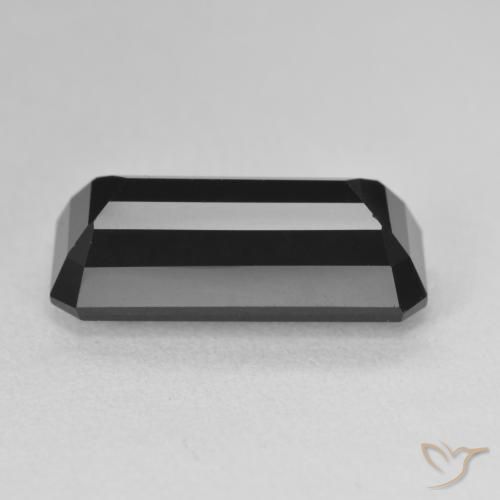 Tourmaline Schorl naturelle Octogone / coupe Émeraude, 7.00 ct, Opaque
