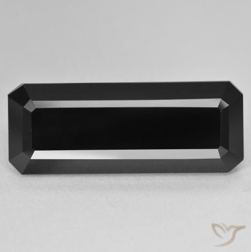 18.12ct Naturel Schorl Tourmaline, Taille émeraude, Opaque