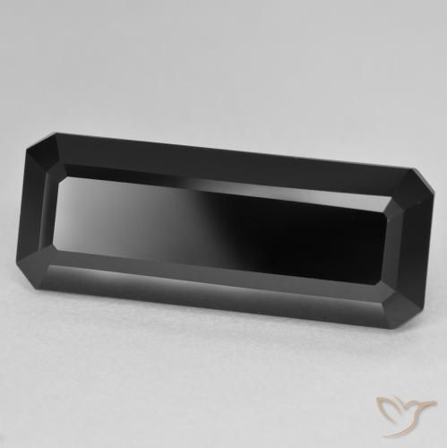 Tourmaline Schorl naturelle Octogone / coupe Émeraude, 18.12 ct, Opaque