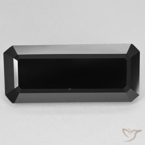 17.27ct Naturel Schorl Tourmaline, Taille émeraude, Opaque