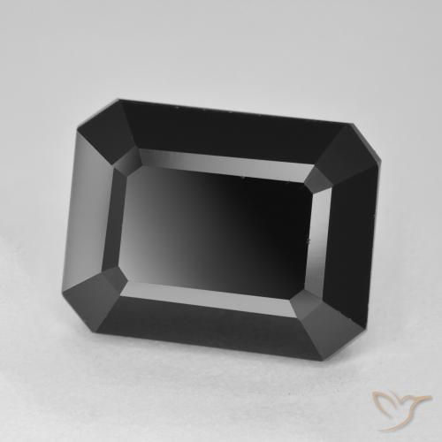 Tourmaline Schorl naturelle Octogone / coupe Émeraude, 12.78 ct, Opaque
