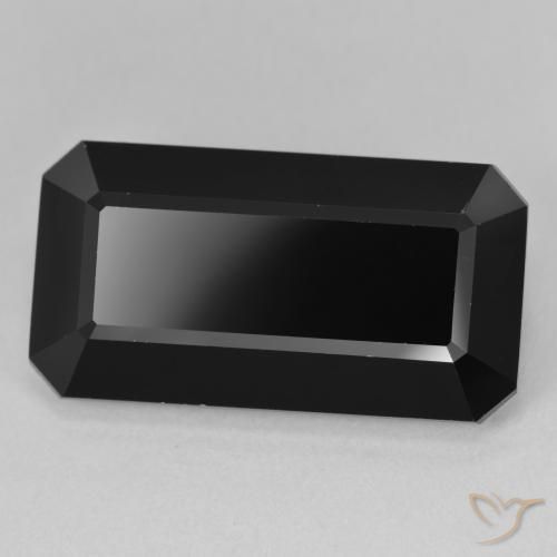 Tourmaline Schorl naturelle Octogone / coupe Émeraude, 22.18 ct, Opaque