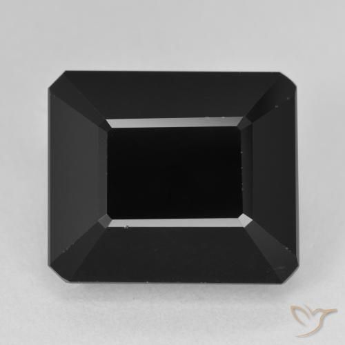 16.64ct Naturel Schorl Tourmaline, Taille émeraude, Opaque