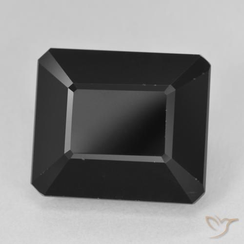 Tourmaline Schorl naturelle Octogone / coupe Émeraude, 16.64 ct, Opaque