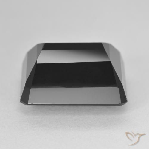 Tourmaline Schorl naturelle Octogone / coupe Émeraude, 16.64 ct, Opaque