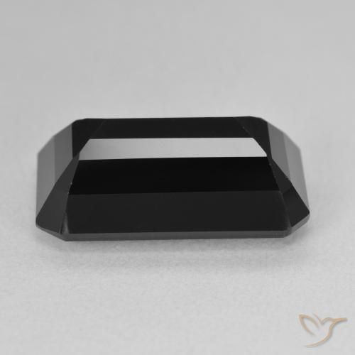 Tourmaline Schorl naturelle Octogone / coupe Émeraude, 11.61 ct, Opaque