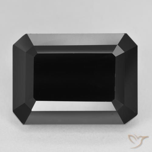 25.94ct Naturel Schorl Tourmaline, Taille émeraude, Opaque