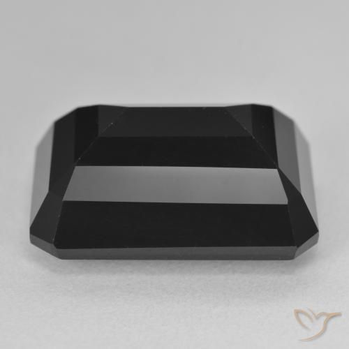 Tourmaline Schorl naturelle Octogone / coupe Émeraude, 25.94 ct, Opaque